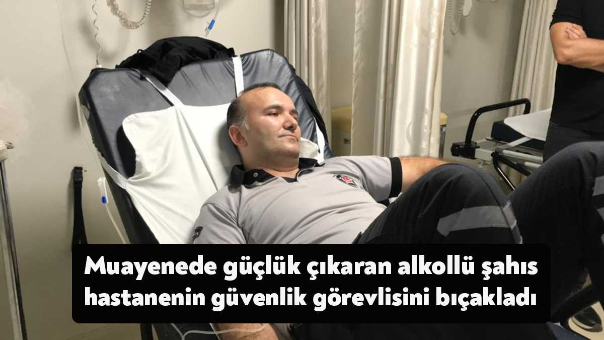 Kocaeli'nin İzmit ilçesinde, aşırı alkollü olduğu için hastaneye getirilen bir