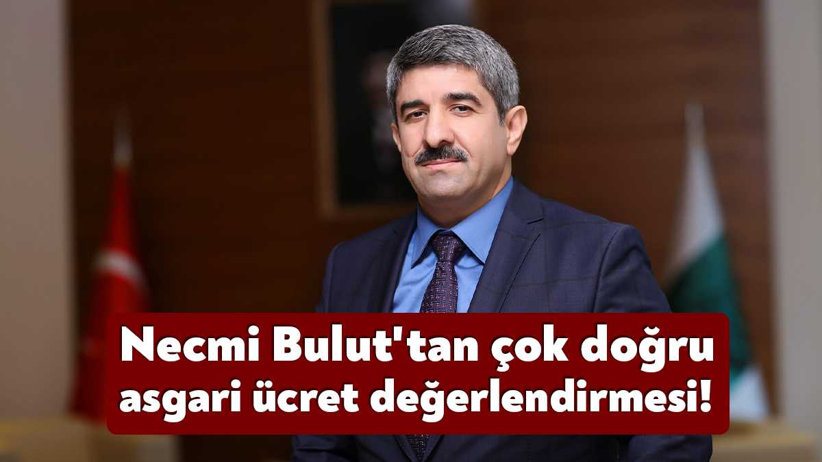 Kocaeli Ticaret Odası Başkanı Necmi Bulut, asgari ücret artışıyla ilgili