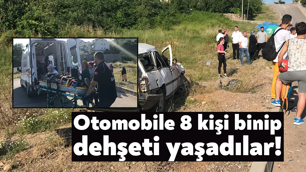 Kocaeli’nin Derince ilçesinde 18 yaşından küçük 8 çocuk bindiği otomobilde
