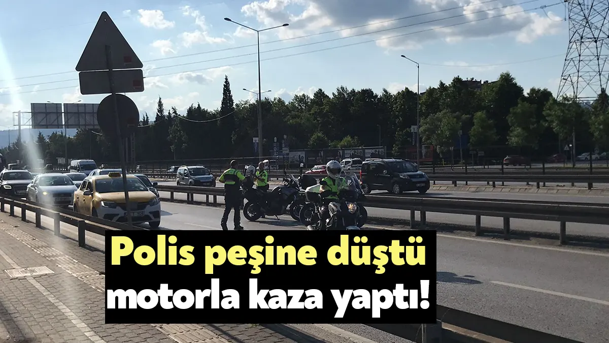 Kocaeli’de polis ekipleri ile kaçan motosikletli genç arasında kovalamaca