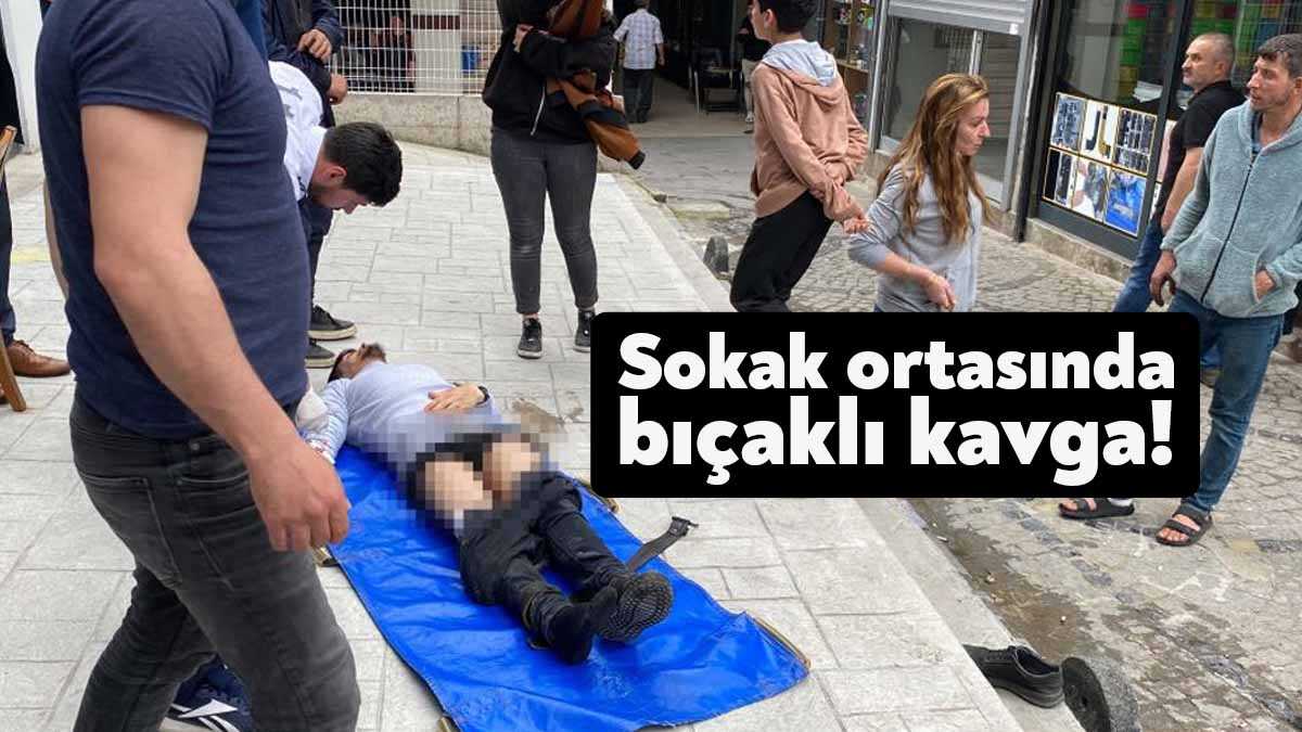 Kocaeli’nin Gölcük ilçesinde sokak ortasında çıkan bıçaklı kavgada 2 kişi