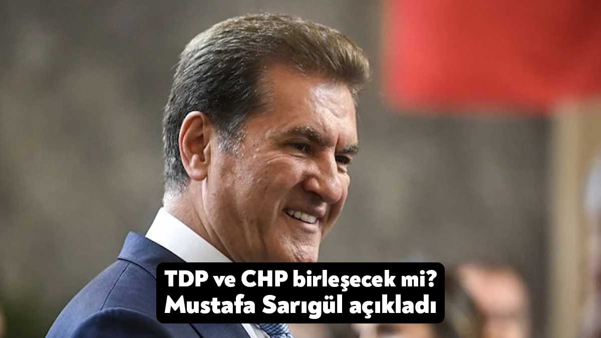 CHP'den milletvekili seçilen Mustafa Sarıgül, başkanlığını yaptığı TDP'nin kapatılacağını yönündeki