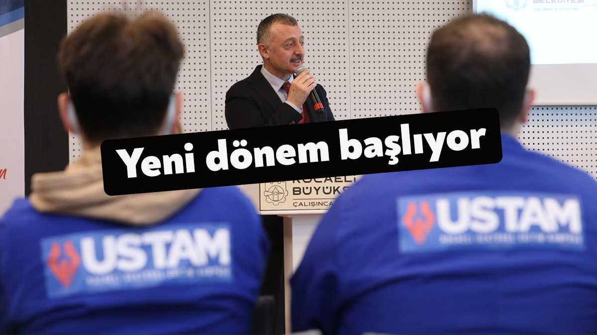 İşçi ve işvereni buluşturan USTAM Kocaeli projesinde, Gazaltı (MAG) Kaynağı,