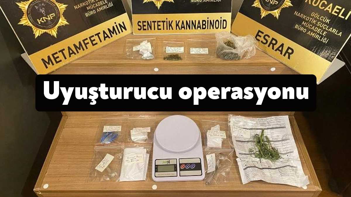 Kocaeli’de polis ekipleri 3 ilçede yürüttüğü uyuşturucu operasyonunda 11 şüpheli