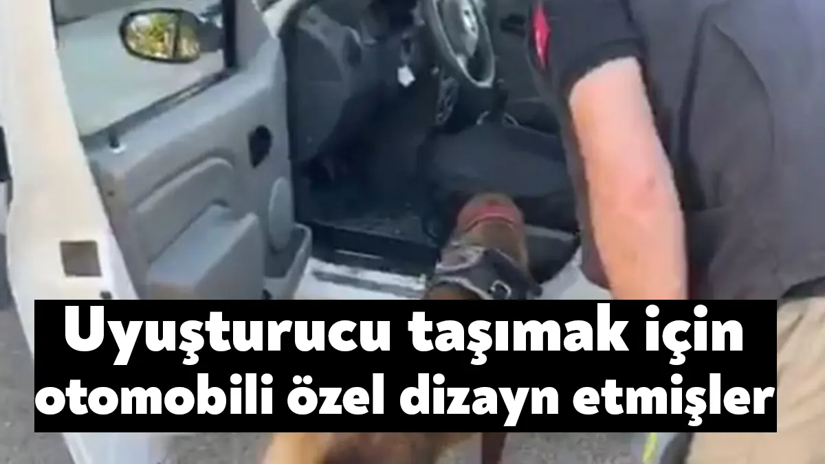 Kocaeli'nin Kandıra ilçesinde durdurulan otomobilde yapılan aramada, marşpiyel kısmına zulalanmış