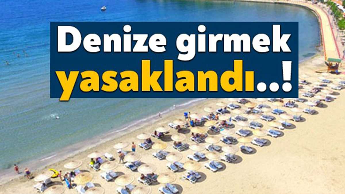 Bugün Kandıra'da bulunan 4 sahilde denize girmek yasaklandı. Yasak kararı