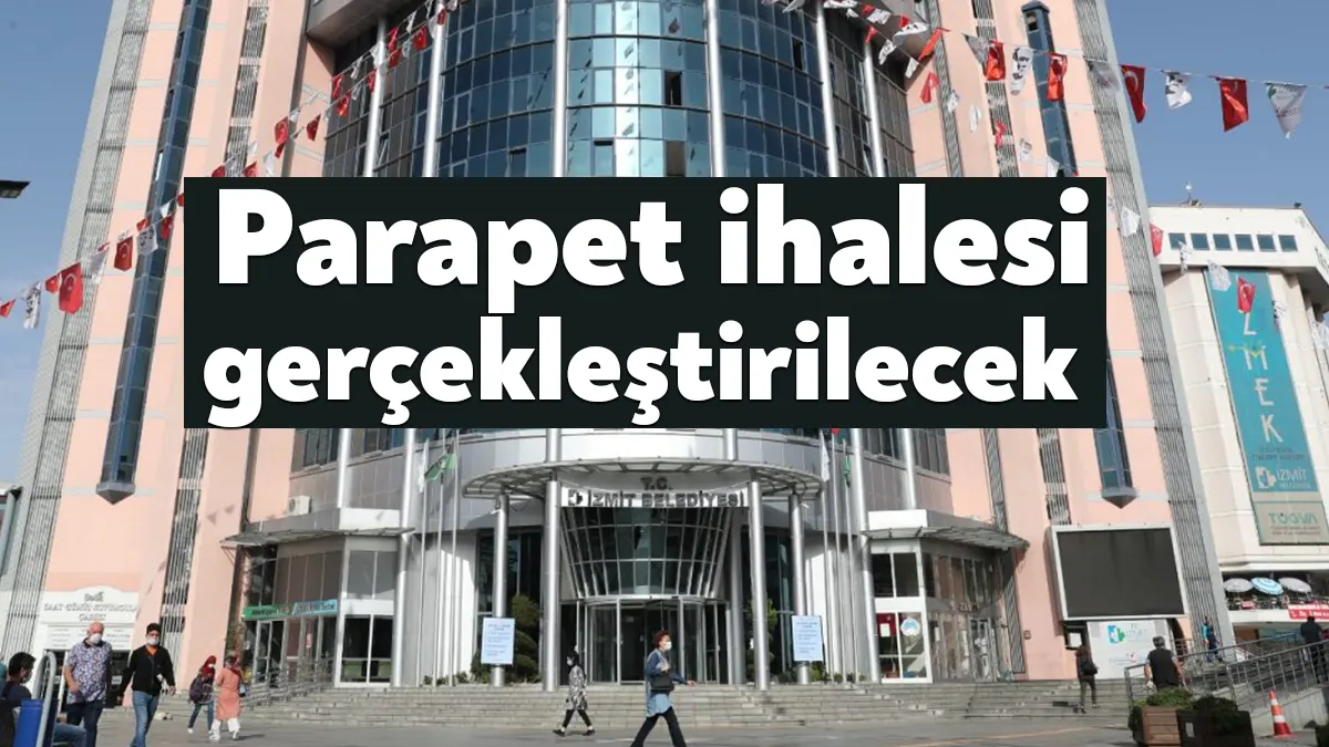 İzmit Belediyesi Fen İşleri Müdürlüğü yarın ’İlçe sınırları içinde