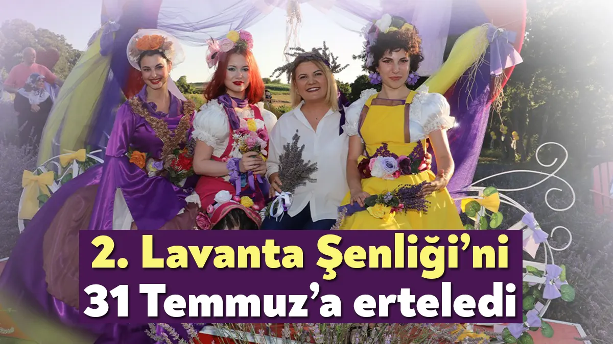 İzmit Belediyesinin bugün Karaabdülbaki Mahallesi’nde düzenleyeceği Lavanta Şenliği’nin 2’ncisi hava