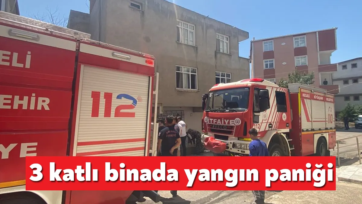 Kocaeli'nin Darıca ilçesinde 3 katlı binanın 2. katında çıkan ve