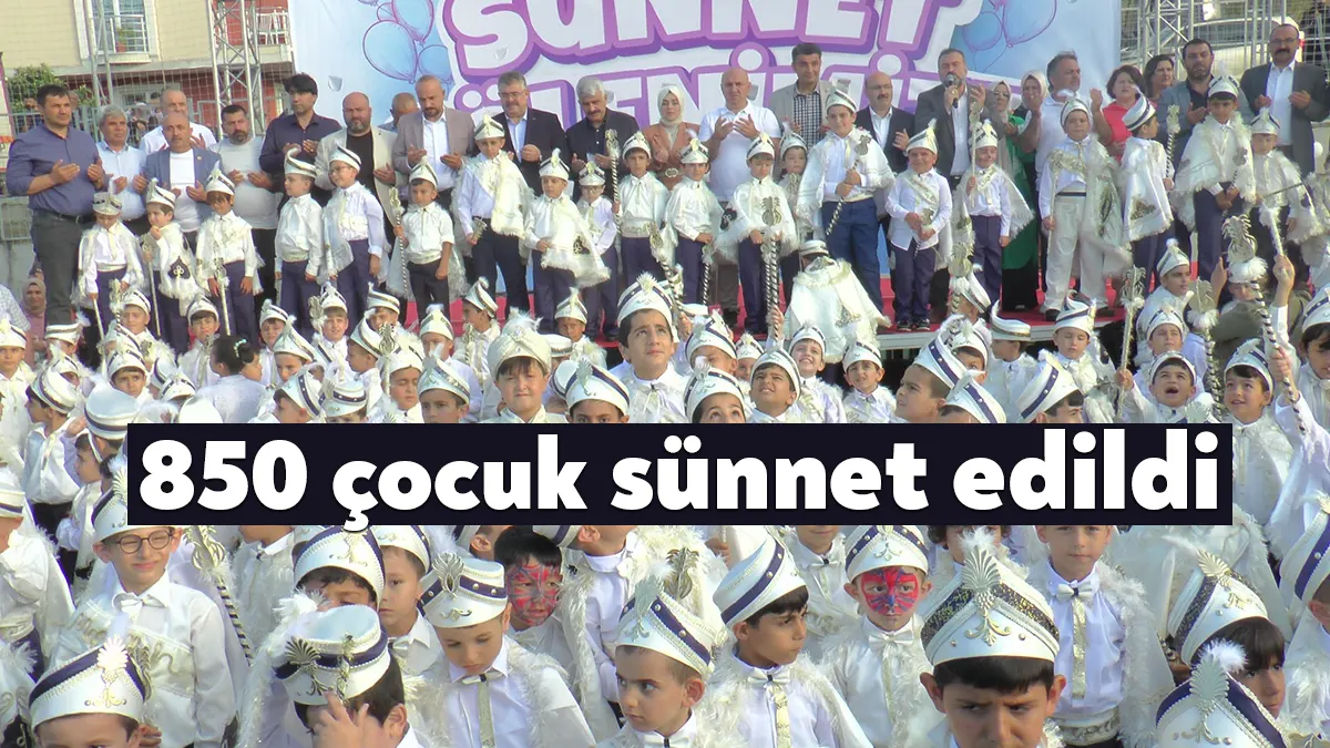 Kocaeli'nin Darıca ilçesinde geleneksel hale gelen sünnet şöleni çerçevesinde bu