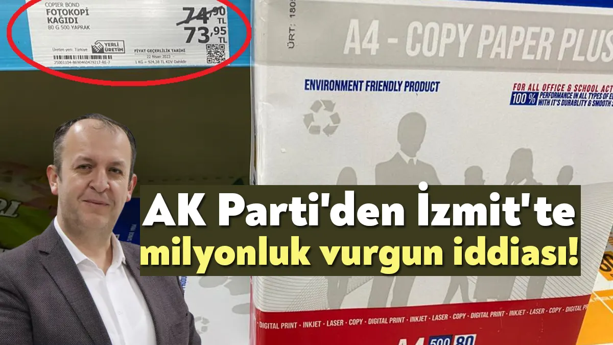 İzmit Belediye Meclisi AK Partili Meclis Üyesi Fatih Özcan, "Bir