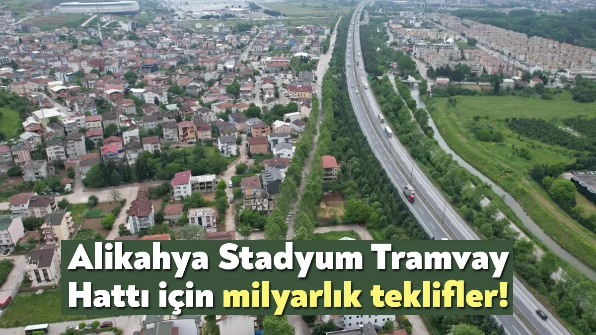 Kocaeli Büyükşehir Belediyesi tarafından projesi hazırlanan Alikahya Stadyum Tramvay hattı