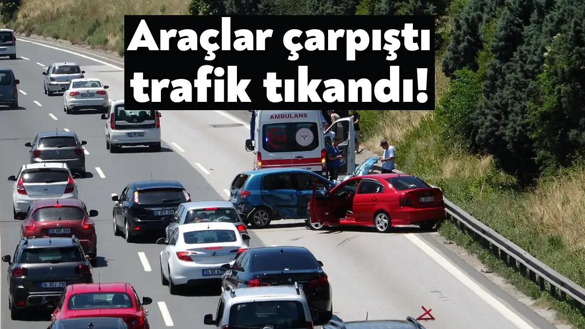 Bayram tatili dönüş yoğunluğunun başladığı TEM Otoyolu Kocaeli geçişinde iki