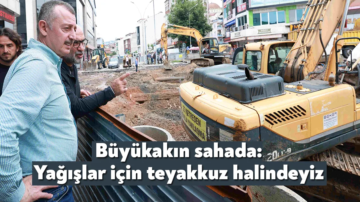 Yoğun yağmur yağışının ardından Kocaeli’nin belli bölgelerinde inceleme yapan Başkan