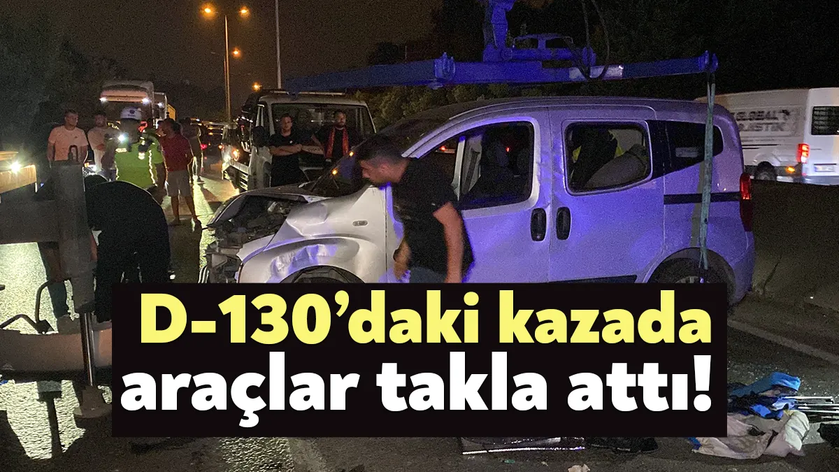 Kocaeli’de çekici ile hafif ticari aracın çarpışması neticesinde meydana