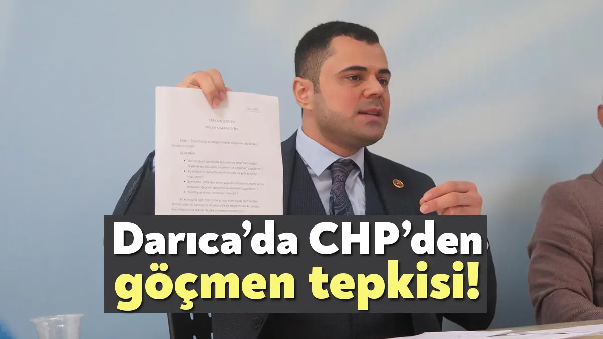 Darıca Belediyesi CHP Grup Başkanvekili Özkan Sarıtoprak, “Bu günleri