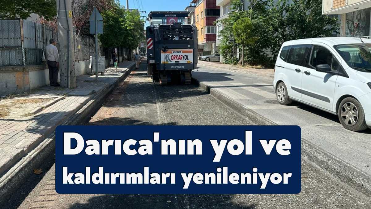 Büyükşehir, Darıca’nın Reşat Nuri Güntekin ve Gazi caddelerinde üstyapı yenileme