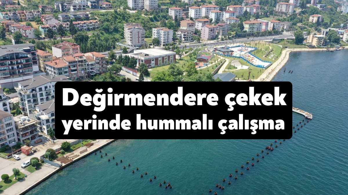 Kocaeli Büyükşehir Belediyesi, Gölcük Değirmendere çekek yerinde çalışmalara aralıksız devam