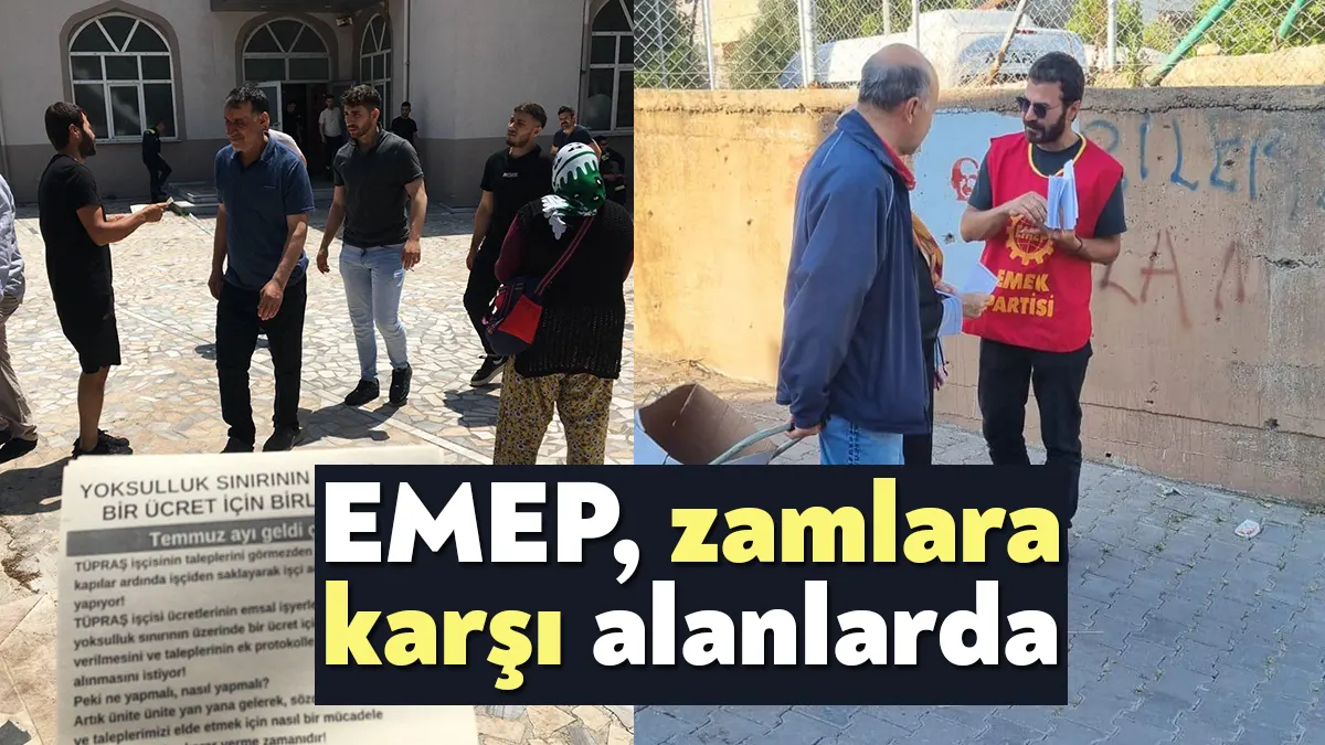 Emek Partisi'nden zamlara ve artan vergi oranlarına karşı vatandaşı sessiz