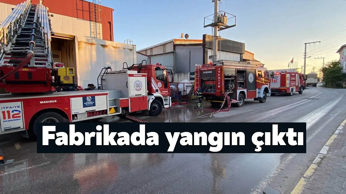 Kocaeli’nin Kartepe ilçesinde makine pres ve kalıp üreten fabrikanın jeneratöründe
