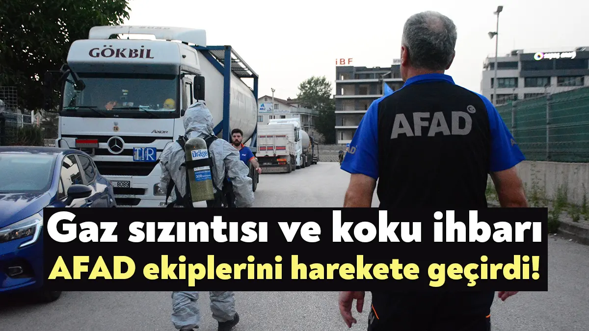 Kocaeli’de tankerden gaz sızıntısı ve koku olduğu yönünde ihbar verilmesi
