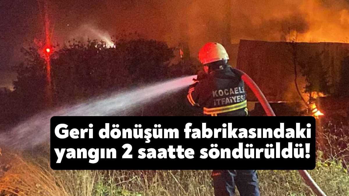 Kocaeli’nin Gebze ilçesinde bulunan geri dönüşüm fabrikasında, trafo patlaması sonucu