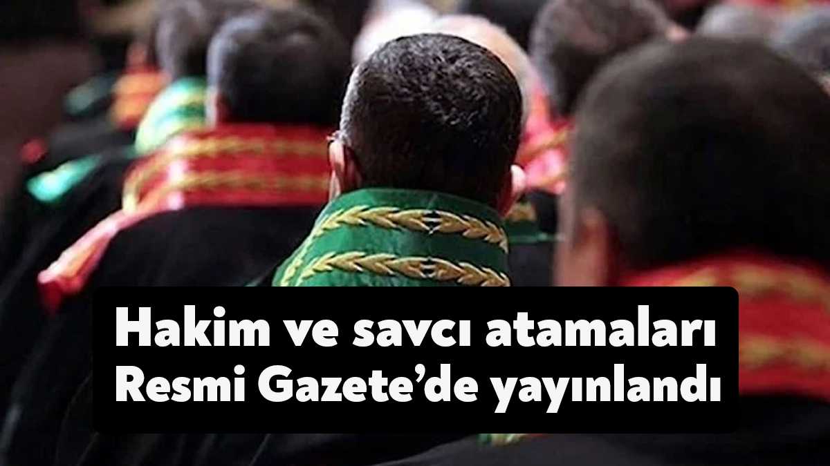 Hakimler ve Savcılar Kurulunca (HSK), 1042 adli yargı hakimi ve