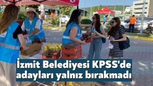 İzmit Belediyesi KPSS’de adayları yalnız bırakmadı