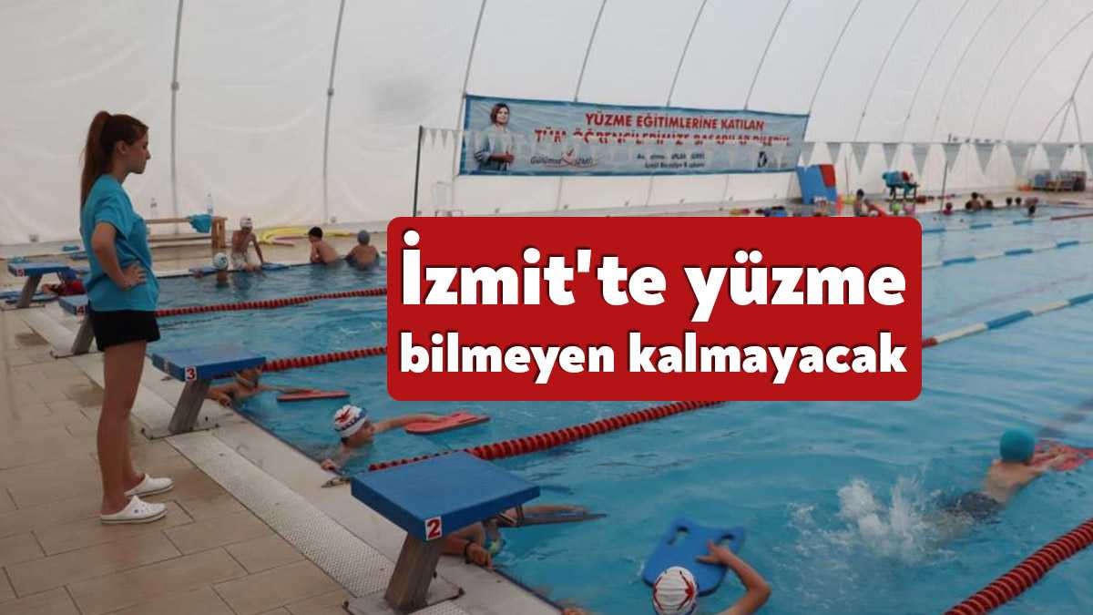 İzmit Belediyesi Spor İşleri Müdürlüğü tarafından yürütülen Yüzme Bilmeyen Kalmasın