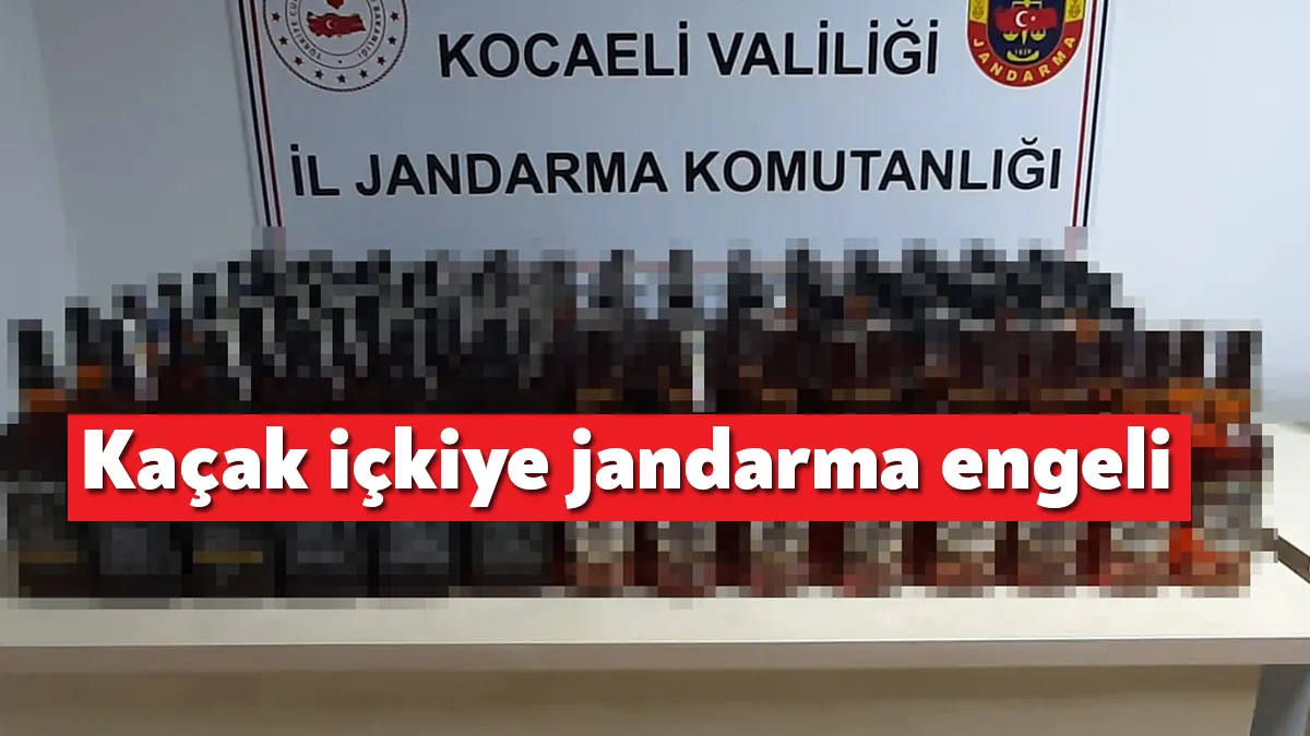 Kocaeli'nin Körfez ilçesinde jandarma ekiplerince yapılan operasyonda bir araçta 98