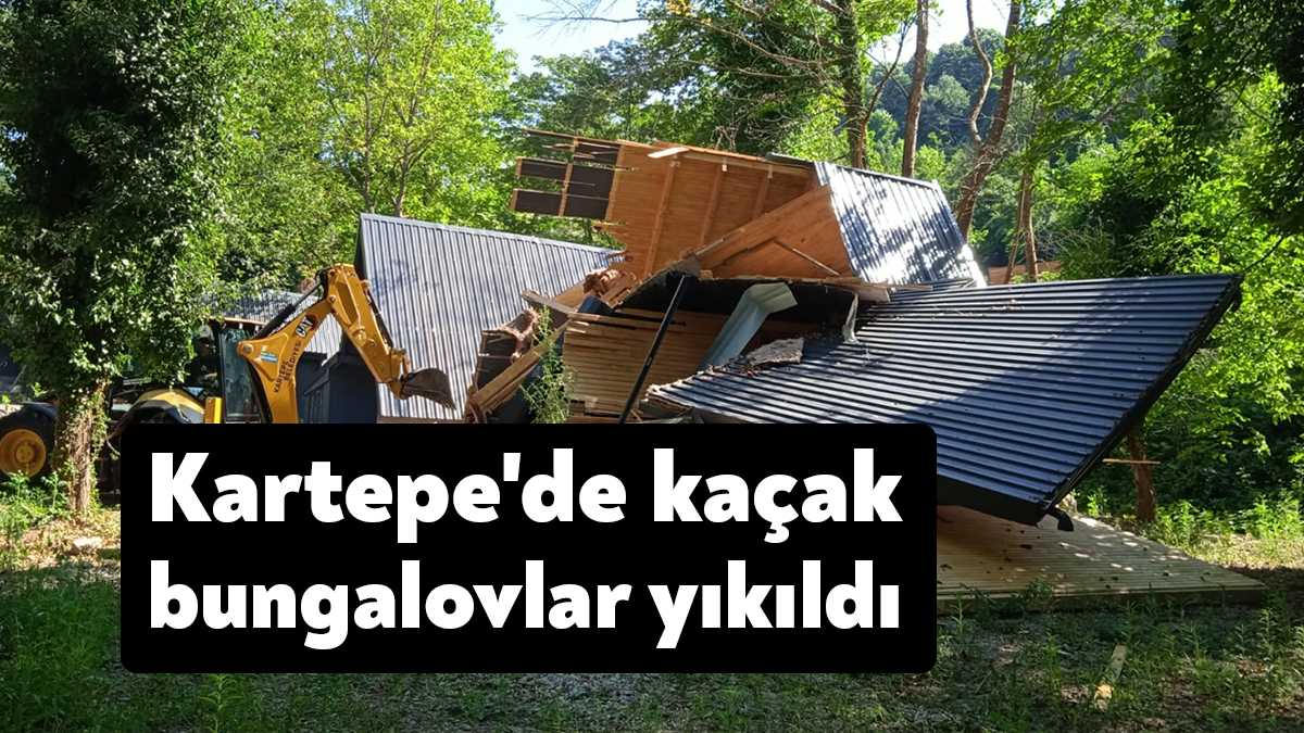 Kartepe Belediyesi Yapı Kontrol Müdürlüğü ekipleri kaçak yapılarla ilgili kararlı