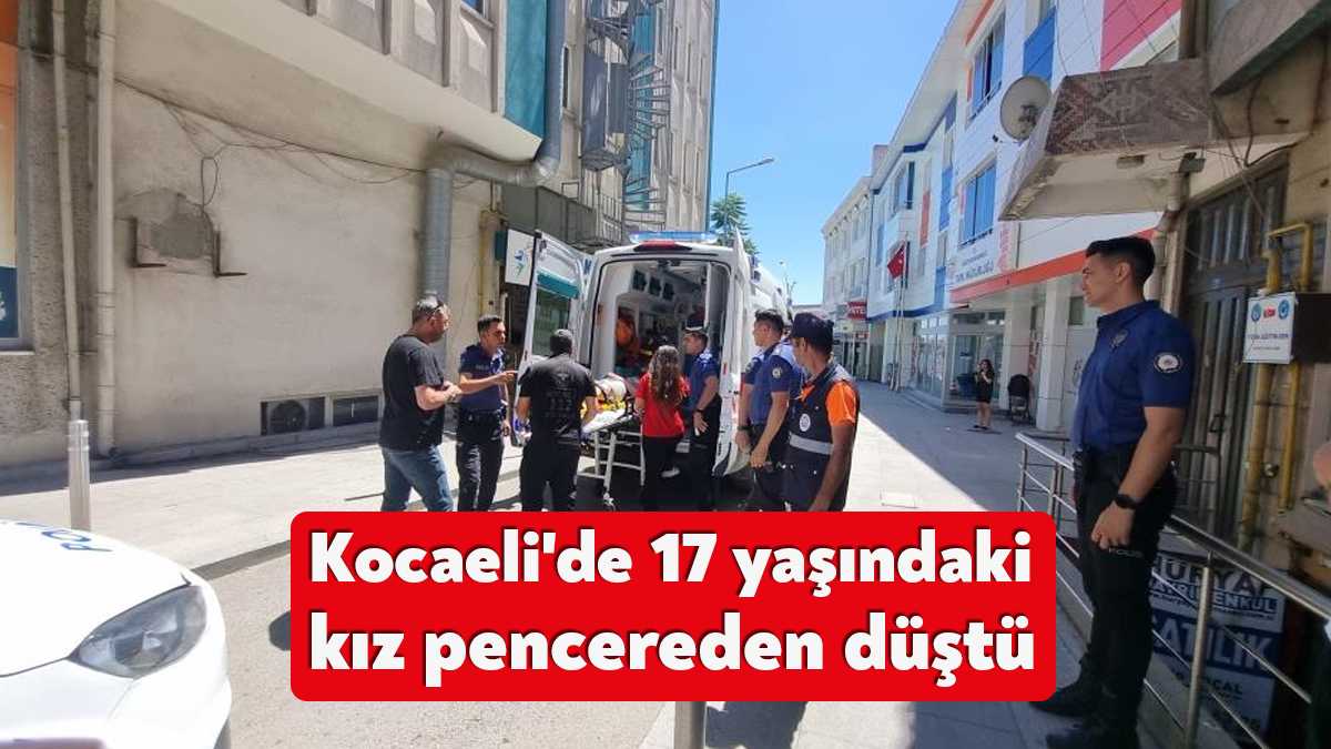 Kocaeli'nin Gebze ilçesinde 17 yaşındaki kız, 8 katlı binanın ikinci