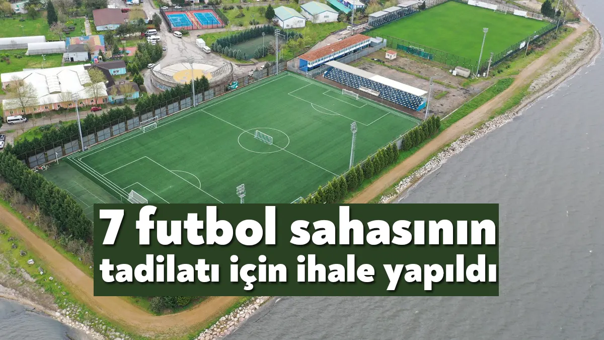Kocaeli Büyükşehir, İzmit ve Gebze bölgesinde futbol sahası tadilat çalışması