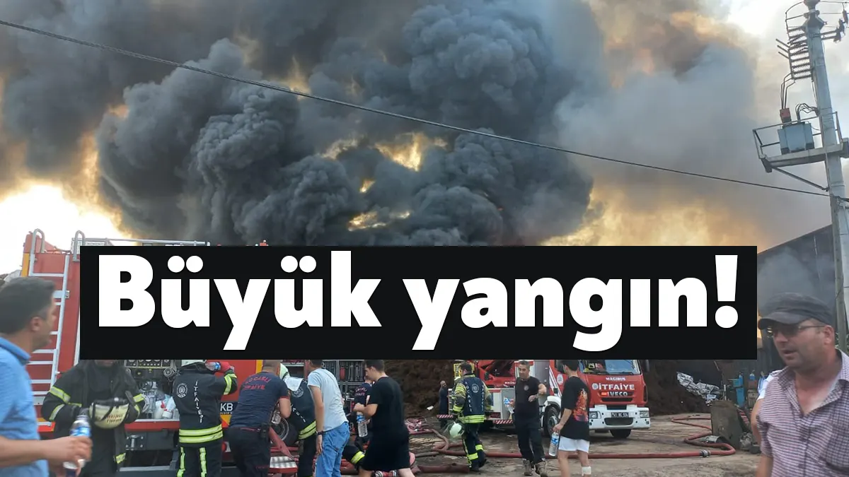 Kocaeli'nin Kartepe ilçesinde geri dönüşüm fabrikasında yangın çıktı. Yangın 3