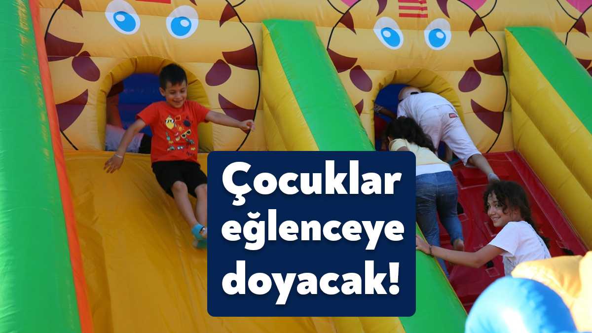 Büyükşehir tarafından düzenlenen Bizim Sokakta Şenlik Var etkinliklerinde hem çocuklar