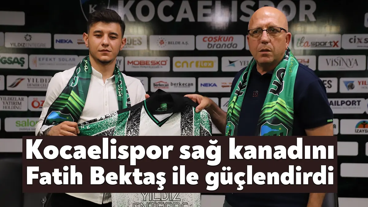 Kocaelispor, Zonguldak Kömürspor’dan 23 yaşındaki sağ kanat oyuncusu Fatih Bektaş’ı