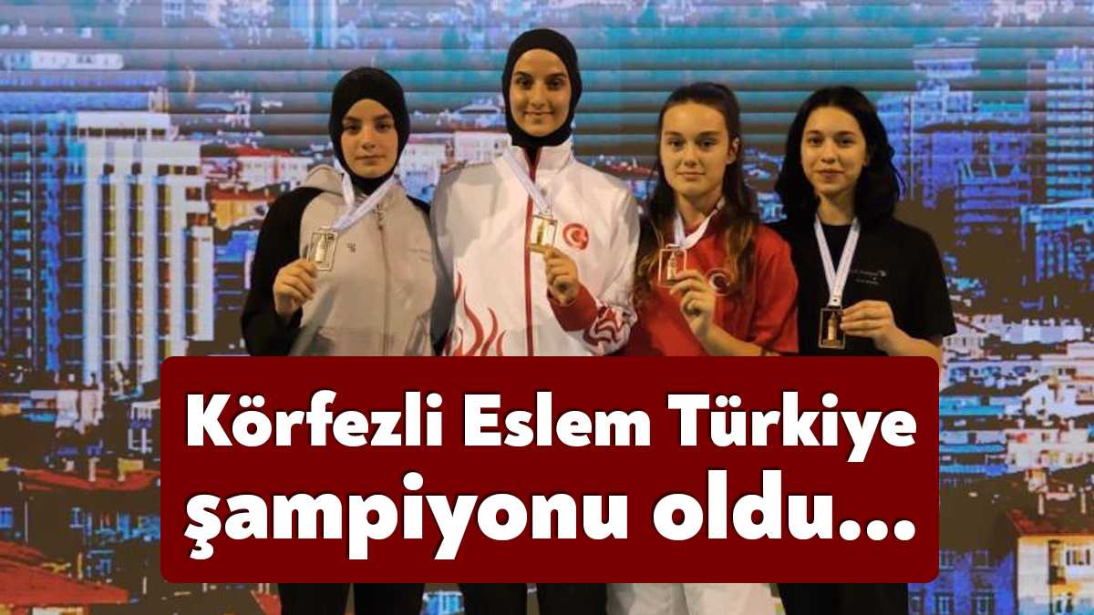 Körfez Belediyesi Gençlerbirliği Spor Kulübü sporcusu Eslem Ruveyda Tomak, milli
