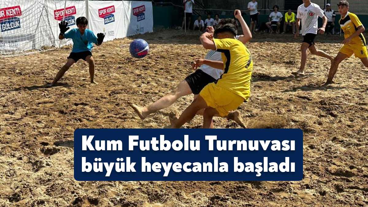 Gölcük Belediyesi tarafından düzenlenen geleneksel Kum Futbol Turnuvası, birbirinden çekişmeli