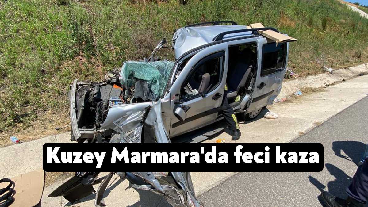 Kuzey Marmara Otoyolu’nun Kocaeli geçişinde seyir halindeki hafif ticari araç,