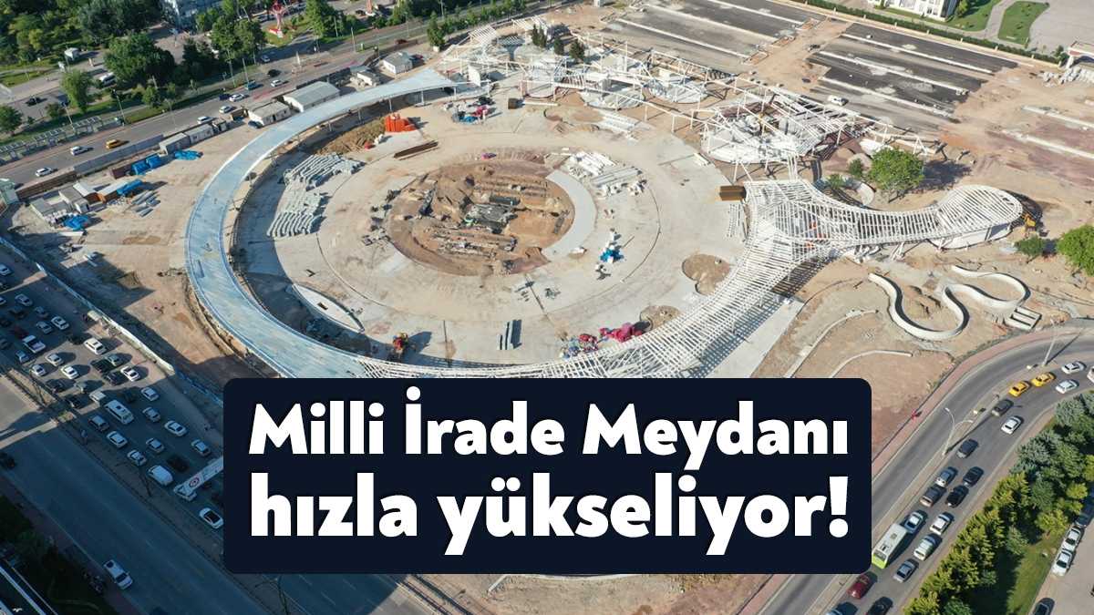 Büyükşehir Belediyesi Genel Sekreteri Balamir Gündoğdu, Milli İrade Meydanında çalışmaları