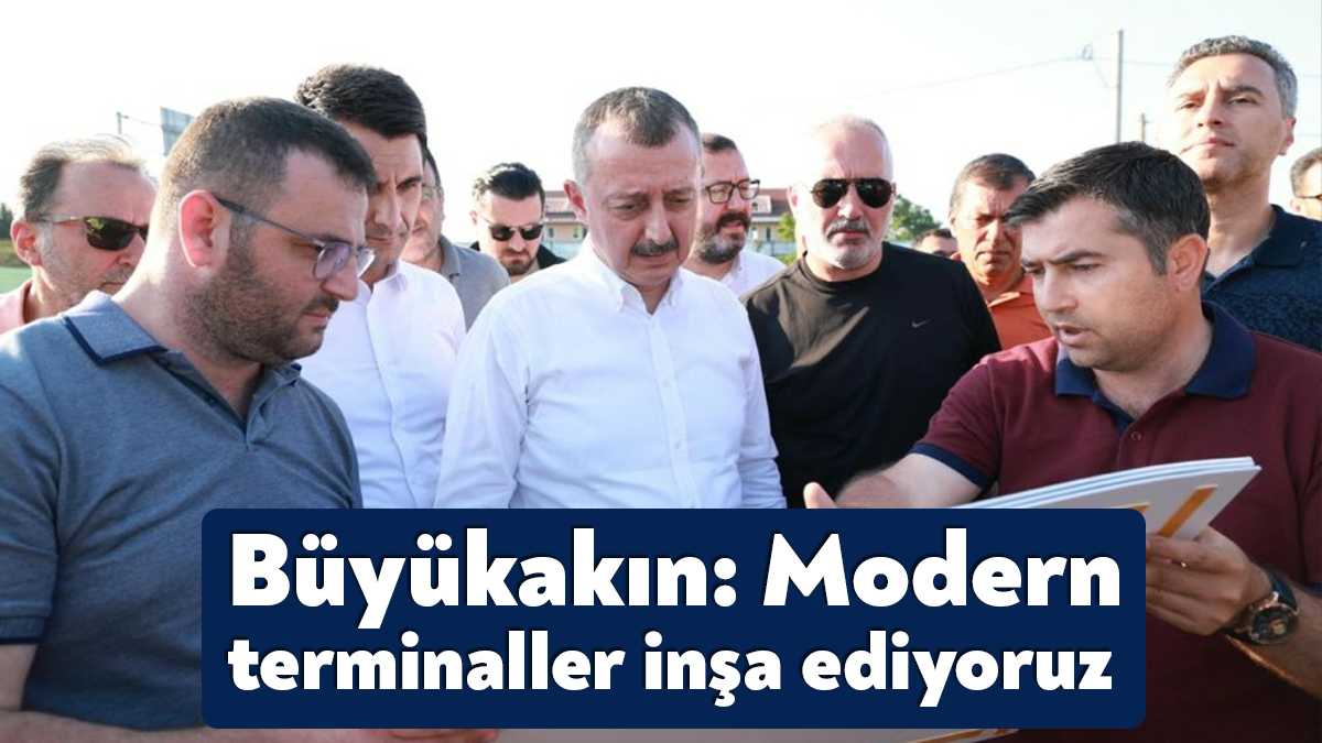 Gölcük ve Karamürsel Otobüs Terminali inşaatını yerinde inceleyen Başkan Büyükakın,