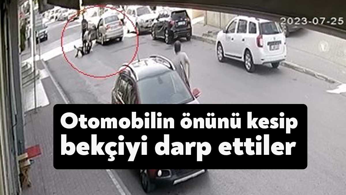 Kocaeli'nin Darıca ilçesinde bir bekçi, otomobilinin önü kesilerek feci şekilde