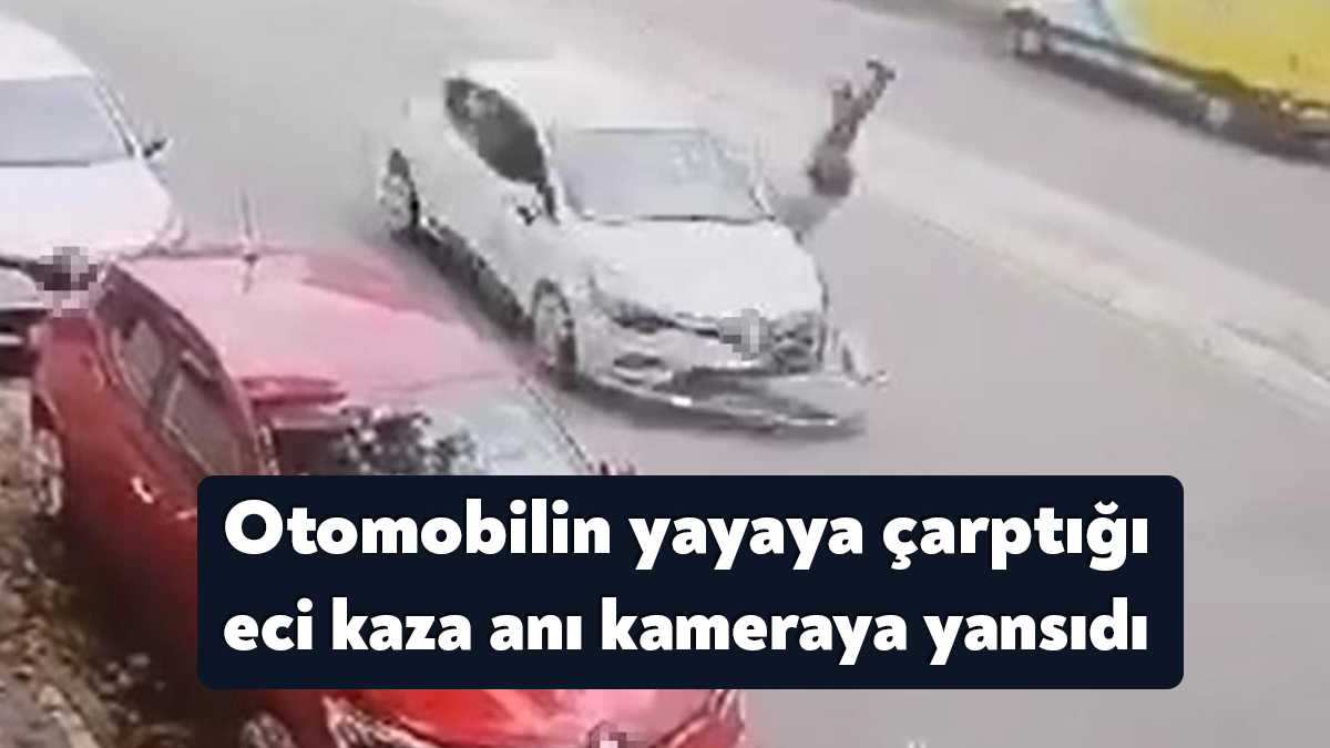 Kocaeli'nin Darıca ilçesinde cadde üzerinde karşıya geçen yayaya, otomobil çarptı.
