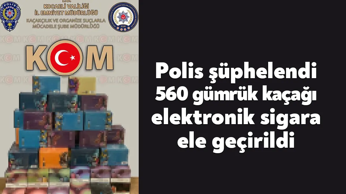 TEM Otoyolu Kocaeli geçişinde şüphe üzerine durdurulan araçtan 560