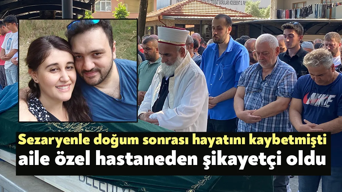 Kocaeli'de doğum sırasında fenalaşarak hayatını kaybeden Başak Kara'nın cenazesi toprağa