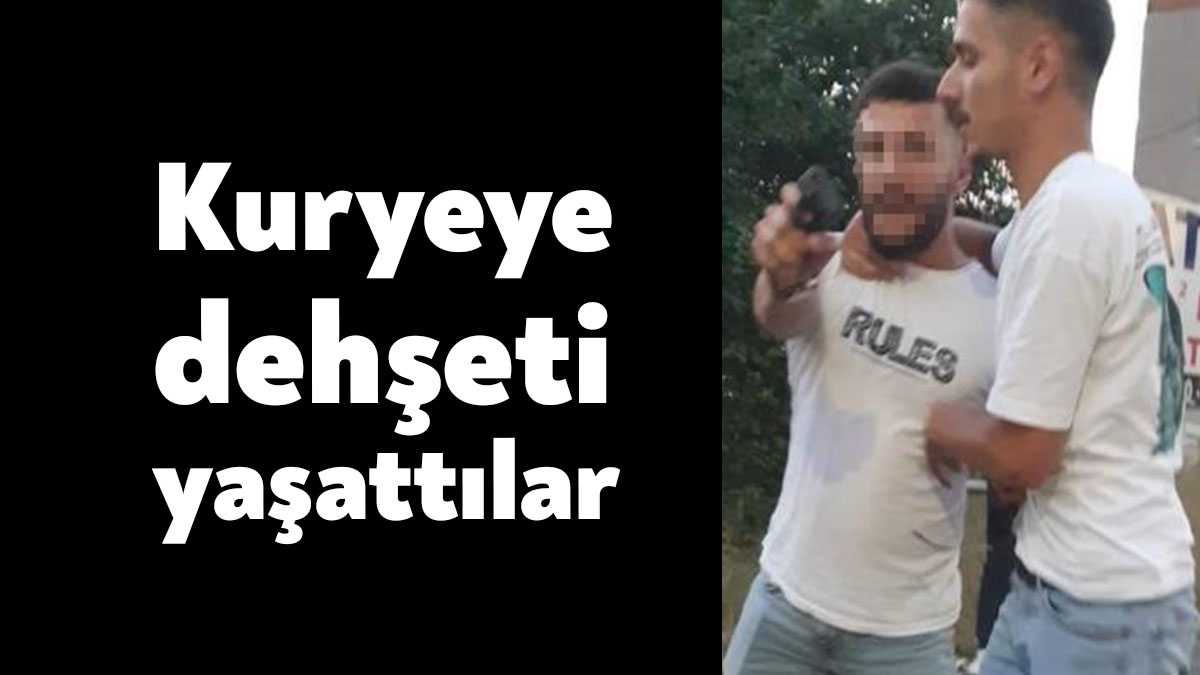 Kocaeli'nin Gebze ilçesinde elindeki siparişi yetiştirmeye çalışan motosikletli kurye, trafikte
