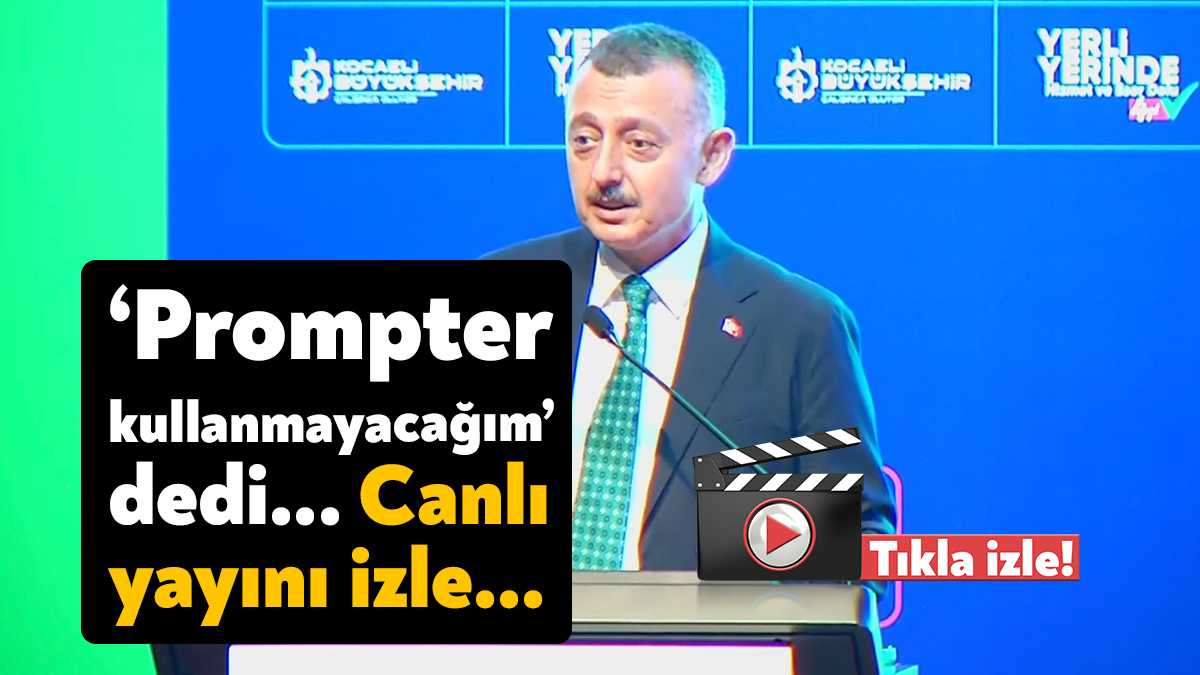 Kocaeli Büyükşehir Belediye Başkanı Tahir Büyükakın’ın sunumu, “Yerli ve Yerinde