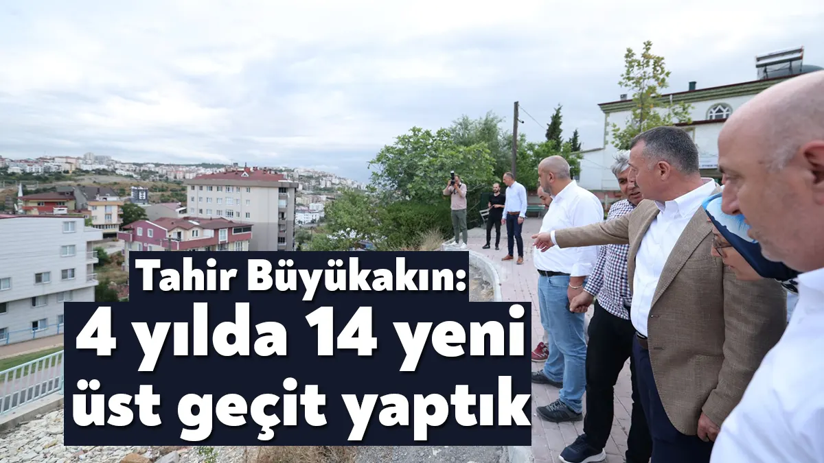 Kocaeli Büyükşehir’in Darıca’da devam eden iki yeni üst geçit projesini