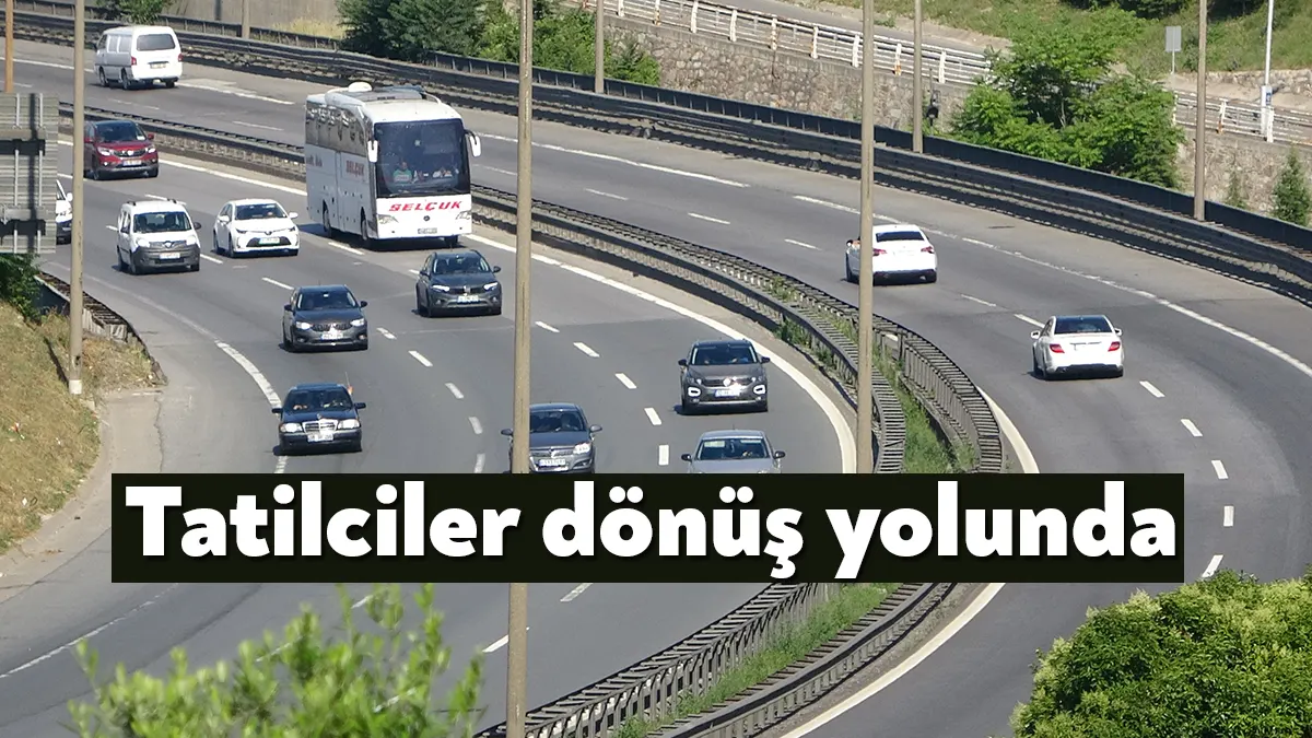 Kurban Bayramı tatilini şehir dışında geçiren vatandaşların eve dönüş yolculuğu