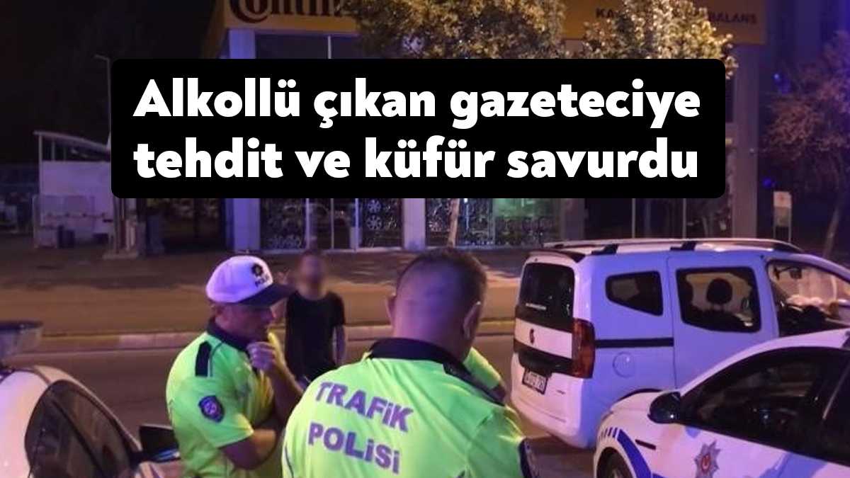 Kocaeli’de trafiğe 1,27 promil alkollü çıkan sürücü, kendisini görüntüleyen basın